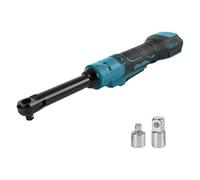 Llave de carraca con batería para Makita 18 V, 3/8 pulgadas, sin escobillas, accionamiento eléctrico extendido de 16 cm de largo, llave de carraca con luz LED, 300 rpm, 80 Nm (no batería)