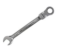 Llave de Carraca con Cabeza Flexible Faithfull, 15mm, Acero al Cromo Vanadio