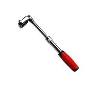 Llave de carraca conductora: toma de dirección, herramienta de accionamiento de alto rendimiento, mango de reparación de cromo, llave de garaje telescópica para reparación de coches, taller, rotación