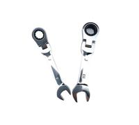 Llave de carraca de mango corto con cabezal móvil - Llave fija de doble uso para reparaciones domésticas(5PCS(8-10-12-15-17))