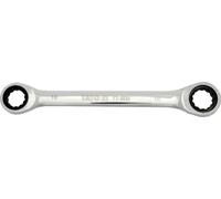 Llave de Carraca Doble 10/11 mm, 72 Dientes en Acero Cromo Vanadio