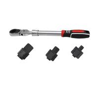 Llave de carraca extensible con capacidad antideslizante y 100 Nm de par de giro. Varilla de extensión de carraca con múltiples funciones