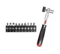 Llave de carraca profesional de agarre ergonómico de acero de alto carbono para garaje y mantenimiento automotriz, llave de trinquete con mecanismo bidireccional