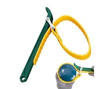 Llave de cinta de goma ajustable - Llave de cinta de fontanería resistente | Herramienta multiusos para apretar o aflojar tuberías, cabezales de ducha y varios componentes