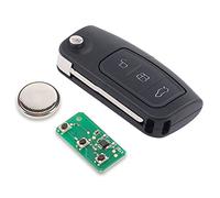 Llave de coche con mando a distancia 3 botones 433MHz transmisor 4D60 con electrónica y carcasa de llave fresada para Fiesta MK6 Focus MK2 B Max cmax Galaxy WA6 Mondeo MK4 BA7 S-Max Ecosport