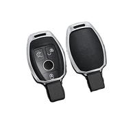Llave de Coche Funda Cuero Y Metal Llave Coche Carcasa 2 Y 3 Botones Para A B C E GL S Para GLA Para GLK Para CLS Class W204 W205 W212 W463 W176 Funda Llaves Coche(10)