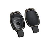 Llave de Coche Funda Cuero Y Metal Llave Coche Carcasa 2 Y 3 Botones Para A B C E GL S Para GLA Para GLK Para CLS Class W204 W205 W212 W463 W176 Funda Llaves Coche(09)