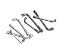 Llave de codo de perforación de tubería tipo L, mangas hexagonales exteriores HCS cromadas para quitar tornillos de fijación en fontanería, reparación de automóviles, trabajos de mantenimiento