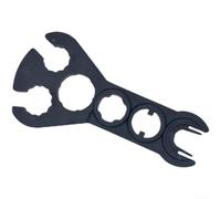 Llave de conector solar de repuesto, agarre hexagonal que ahorra espacio, herramienta manual negra resistente de 1500 V para instalación de reparación de sistemas de energía de paneles fotovoltaicos