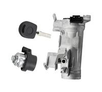 Llave de contacto Ajuste para Golf 5 MK5 MK6 Caddy EOS Tiguan Touran Seat Leon Toledo interruptor de arranque coche 1K0905851B carcasa barril Bombín de arranque(With Lock and Key)