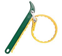 Llave de correa para filtro de aceite de 8 pulgadas, multifunción, llave de correa de goma, llave de trinquete para abrebotellas, tubos ajustables, herramienta de mano (amarillo)