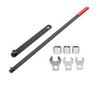 Llave de correa serpentina de transmisión, ajustador de correa serpentina, juego de 8 piezas, kit de reparación automotriz, kit de herramientas de llave resistente, accesorios de reparación para coche