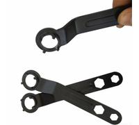 Llave de cuatro puntas con función de tuerca M10 y M13 para amoladora angular, acero de alto carbono, chapado en cromo para mayor durabilidad y resistencia a la corrosión