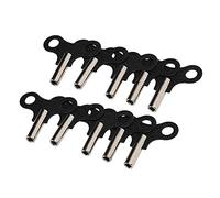 Llave de Cuerda de Reloj, Práctico Accesorio de Reloj de Pared Profesional, Relojes de Escritorio Mecánicos, Llave de Acero, 10 Uds. para Reparación de Relojes