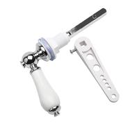 Llave de depósito de inodoro dividida, mango de cerámica, herramienta de aseo ergonómica antideslizante resistente a la erosión para el hogar, actualizaciones, herramienta de reparación de baño de