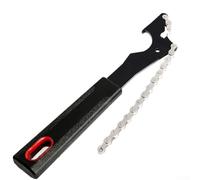 Llave de desmontaje de cadena ranurada para bicicletas Contacto estable con engranaje de cadena durante el trabajo de rueda libre y casete