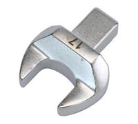 Llave de dispositivo de 9 x 12 mm, llave de vaso con extremo abierto de 832 mm de par de apertura de llave de inserción, llave hecha de acero al cromo vanadio (17 mm)