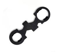 Llave de ducha para grifo de baño, tuerca de manguera y válvula de burbujeo, herramienta de metal resistente con agarre protector, 1 pieza