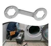 Llave de embrague de lavadora resistente para extracción de tuercas de tornillo interior, 36 mm/38 mm (plata)