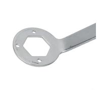 Llave de embrague para lavadora Gdfnmogo de 36/38 mm, herramienta de reparación de acero de aleación de cromo de doble extremo para tuerca de tornillo interior y extracción, herramienta de mano