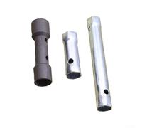 Llave de enchufe de encendido de doble propósito de acero con extremos hexagonales de 16 mm y 18 mm, compatible con la mayoría de modelos de motocicleta, coche, scooter y ATV (grueso)