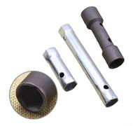 Llave de enchufe de encendido de doble propósito de acero con extremos hexagonales de 16 mm y 18 mm, compatible con la mayoría de modelos de motocicleta, coche, scooter y ATV (y alargada)