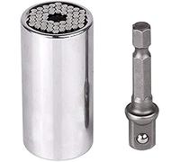 Llave de enchufe Universal, enchufe autoajustable se ajusta a 1/4 estándar '','' 3/8 '','' 1/2 '', hexagonal a cuadrado para taladros, enchufes, destornilladores (1/4" 5-14mm)