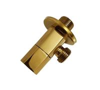 Llave De Escuadra Inodoro de parada agua for baño General, triángulo chapado en cobre, válvula ángulo oro polaco para Fregadero(A)