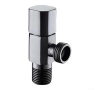 Llave de Escuadra Metal Autosellante Sin Adaptadores | Conexión 3/8 pulgada, pared 1/2 pulgada, directo, sin adaptadores extra necesarios