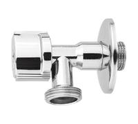 Llave de escuadra para cierre lateral 1/2"x3/4", ideal para instalaciones de fontanería y mantenimiento de tuberías.