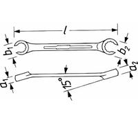 Llave de estrella 612-11X13 HAZET