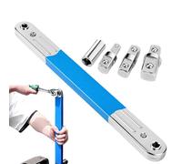 Llave de extensión acodada - 15,35 x 1,46 x 0,71 pulgadas, herramienta de llave de vaso industrial, tensor multifuncional, destornillador acodado universal hecho de material resistente, práctico