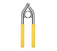 Llave de extracción de aireador de 165 mm, herramienta de acero al carbono amarillo plateado con almohadillas antideslizantes fuertes para una fácil reparación de grifos de fregadero de cocina