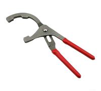 Llave de extracción de filtro de aceite automotriz con mango ergonómico y dientes de mandíbula en forma de diamante para una mejor potencia de sujeción (9 pulgadas, rojo)