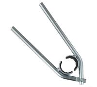 Llave de extracción e instalación de aireador de grifo con revestimiento de goma para proteger el grifo, herramienta de acero al carbono ajustable para tuberías de 21 5 27 mm de diámetro (acero al