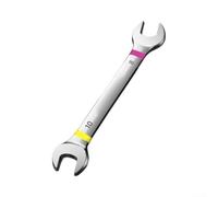 Llave de extremo abierto arcoíris colorida hecha de acero al cromo vanadio resistente para múltiples tamaños de tuerca, incluyendo 6 x 7 mm a 11 x 13 mm con cómodo diseño de agarre para ideal para