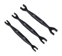 Llave de extremo abierto de 3-4 mm, 4,5-5 mm, 5,5-7 mm, llave de doble extremo para coche RC, herramienta de aleación de aluminio compatible con Tamiya para modelos Axial SCX10 1/8 1/10 (negro)