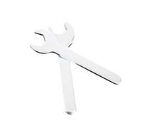 Llave de extremo abierto de chapado fino con mango ergonómico plano para espacio reducido y agarre de perno seguro, extremo abierto chapado en zinc fino