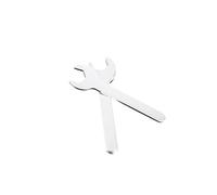 Llave de extremo abierto de chapado fino con mango ergonómico plano para espacio reducido y agarre de perno seguro, extremo abierto chapado en zinc fino