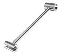 Llave de extremo doble resistente para bisagras de bandera de 8-25 mm hecha de acero al carbono 45 # con chapado en zinc resistente a la corrosión para granja (B)