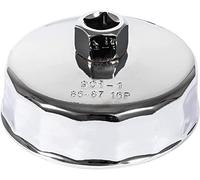 Llave de filtro de aceite de 86 mm y 16 flautas para BMW y Volvo, herramienta de extracción de tapa de carcasa de filtro de aceite compatible con motores N20, N26, N51, N52, N54, N55, N63, N74, S55 y