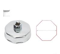 Llave de filtro de aceite de herramienta manual con mecanismo de par reforzado para una aplicación segura de mantenimiento del vehículo (74 mm/8P)