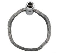 Llave de filtro de aceite de motor 4452, cadena resistente con adaptador de enchufe de 1,27 cm para un agarre seguro en reparación y mantenimiento de automóviles (44 nudos)