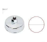 Llave de filtro de aceite para herramientas manuales automáticas con tratamiento antioxidante de 1/2 pulgada, se adapta a varios modelos de vehículos reforzada para un mejor rendimiento de torsión (75