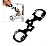 Llave de fontanería compacta adecuada para tareas de aireador y núcleo de válvula en grifos montados en pared y cubierta
