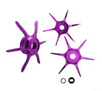 Llave de freno de arrastre de seis estrellas, para DAIWA 65mm Herramienta de descarga de aleación de aluminio para STEEZ para Zillion SV TW Tatula Salamandura Alphas con juntas (morado)
