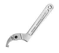 Llave de gancho C ajustable 8 pulgadas - hakenschlüssel en acero alto en carbono para tuercas ranuradas, tuercas circulares, amortiguadores, contadores de agua - 365 mm robusta para montaje