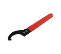 Llave de gancho en C oxidada negra con mango de goma adecuada para tuercas redondas de 38 42 mm y mantenimiento de cubierta de medidor de agua (C68-72 mm)