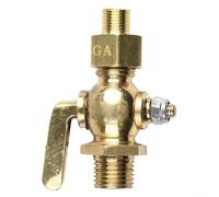 Llave de gasolina de latón vintage para motocicleta, válvula de grifo de combustible G1/4, rotación de interruptor de cobre puro, patrón estándar de boca de taco