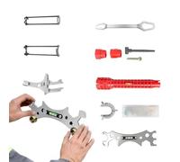 Llave de Grifo 9 Piezas Ajustable Universal Resistente | Llave de Fontanero para Reparaciones en Espacios Reducidos para cocina, baño, sótano, lavadero, taller, restaurante, casa